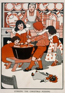 Stirring the Christmas pudding